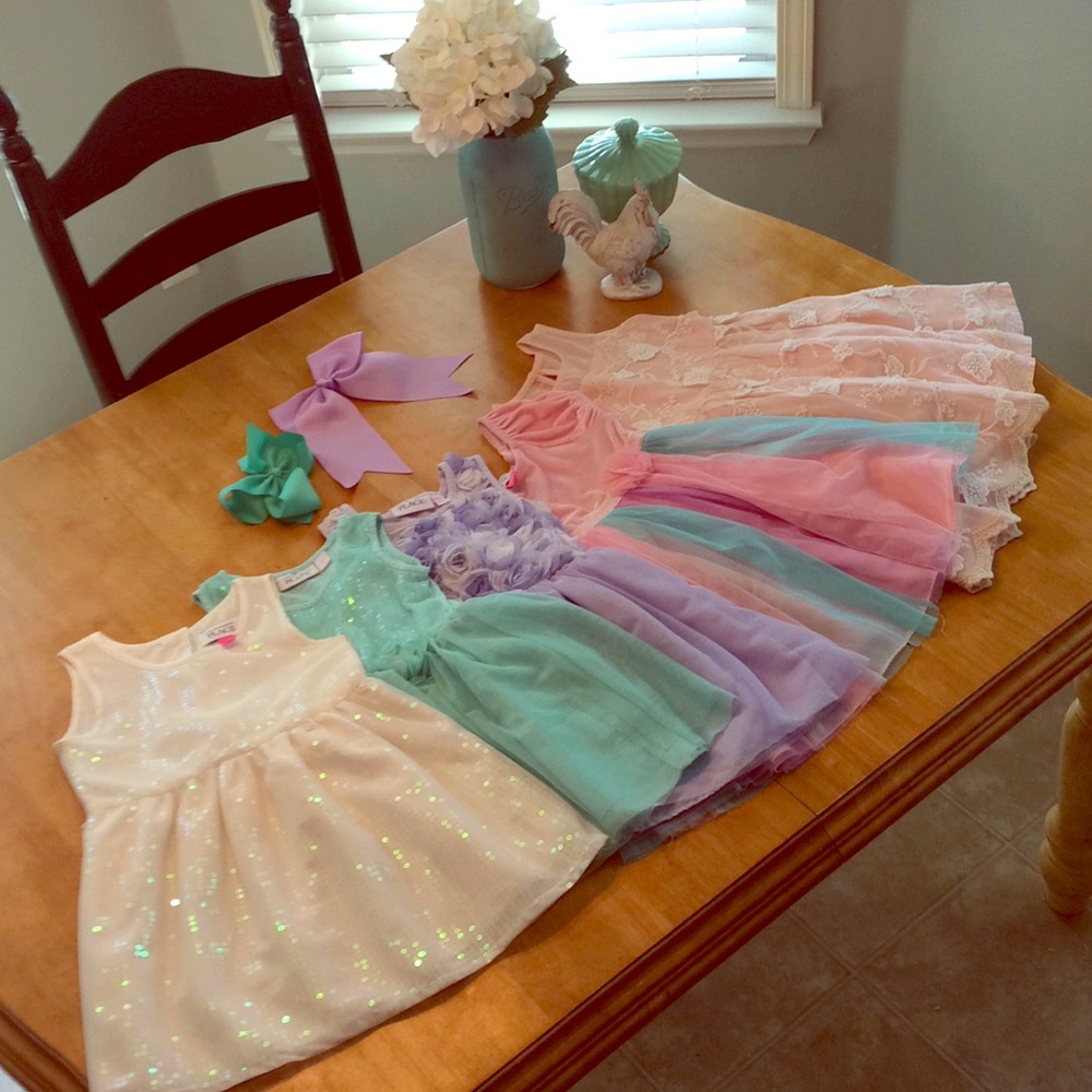 Bundle of 5 dresses. 4 from The Children’s Place.